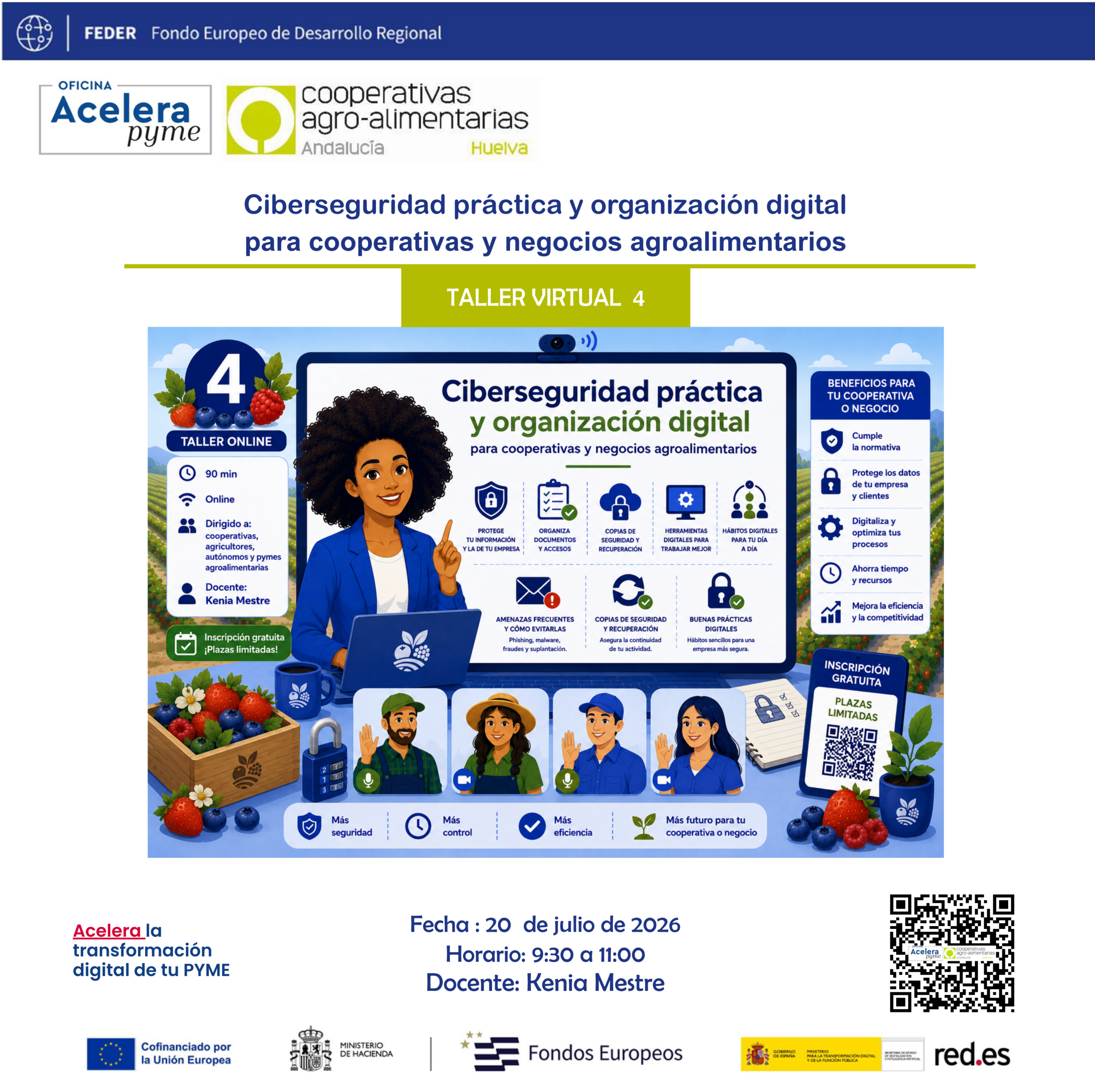 Ciberseguridad práctica y organización digital para cooperativas y negocios agroalimentarios
