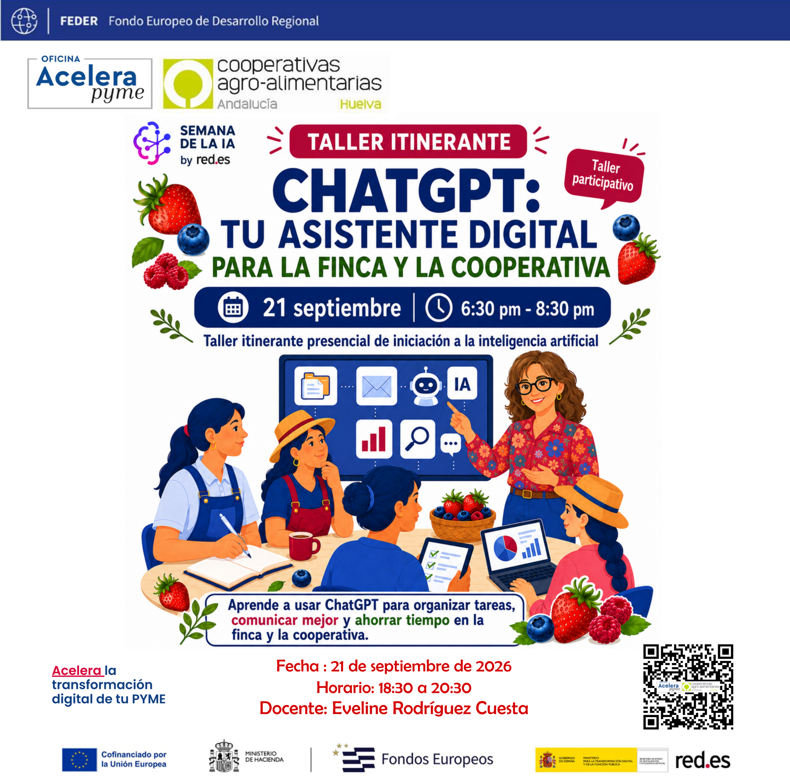 SEMANA DE LA IA RED.ES . TALLER ITINERANTE CHATGPT