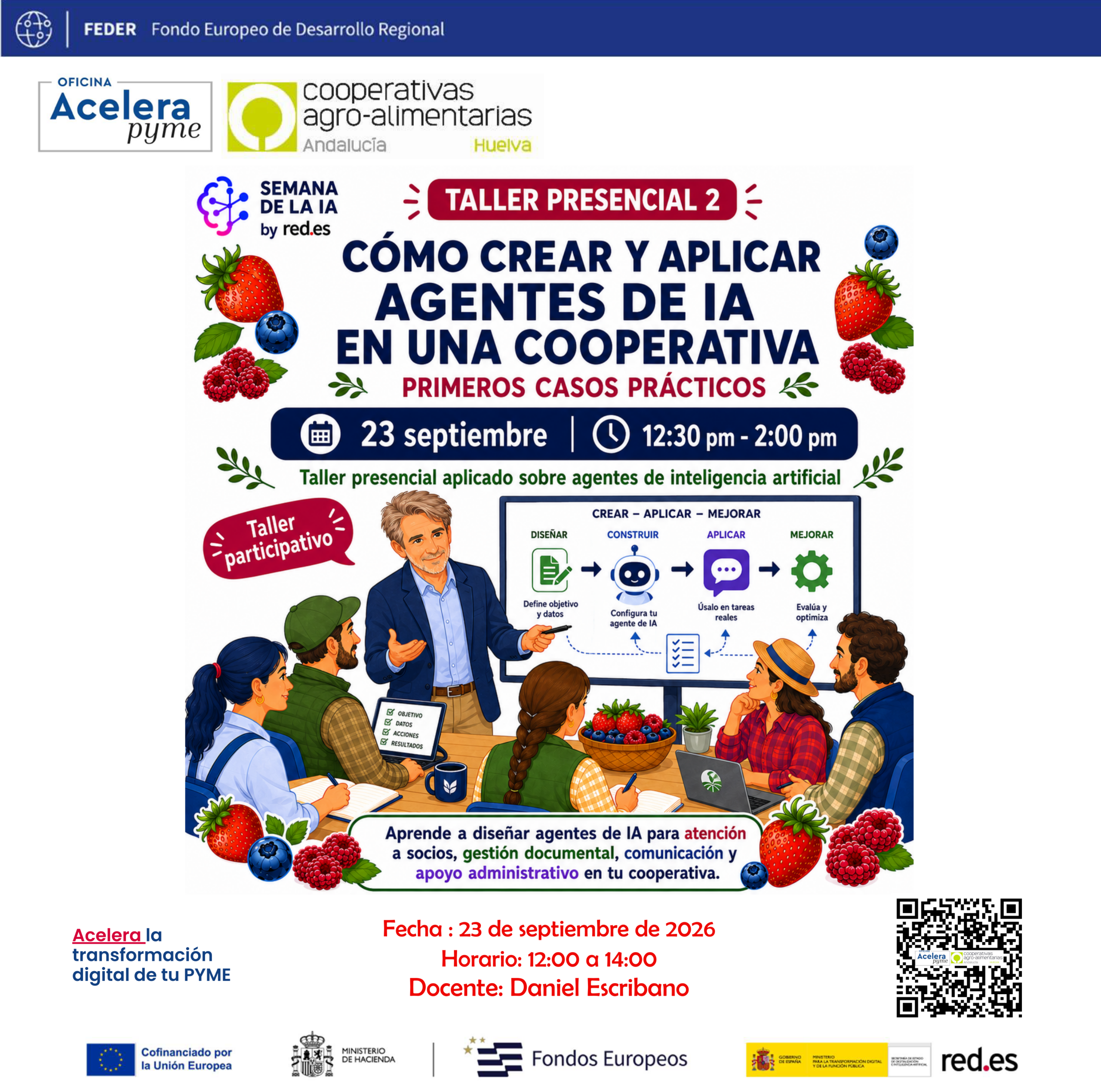 taller 2 Taller Presencial 2: Cómo crear y aplicar agentes de IA en una cooperativa: primeros casos prácticos ia daniel escribano semana de la ia red.es