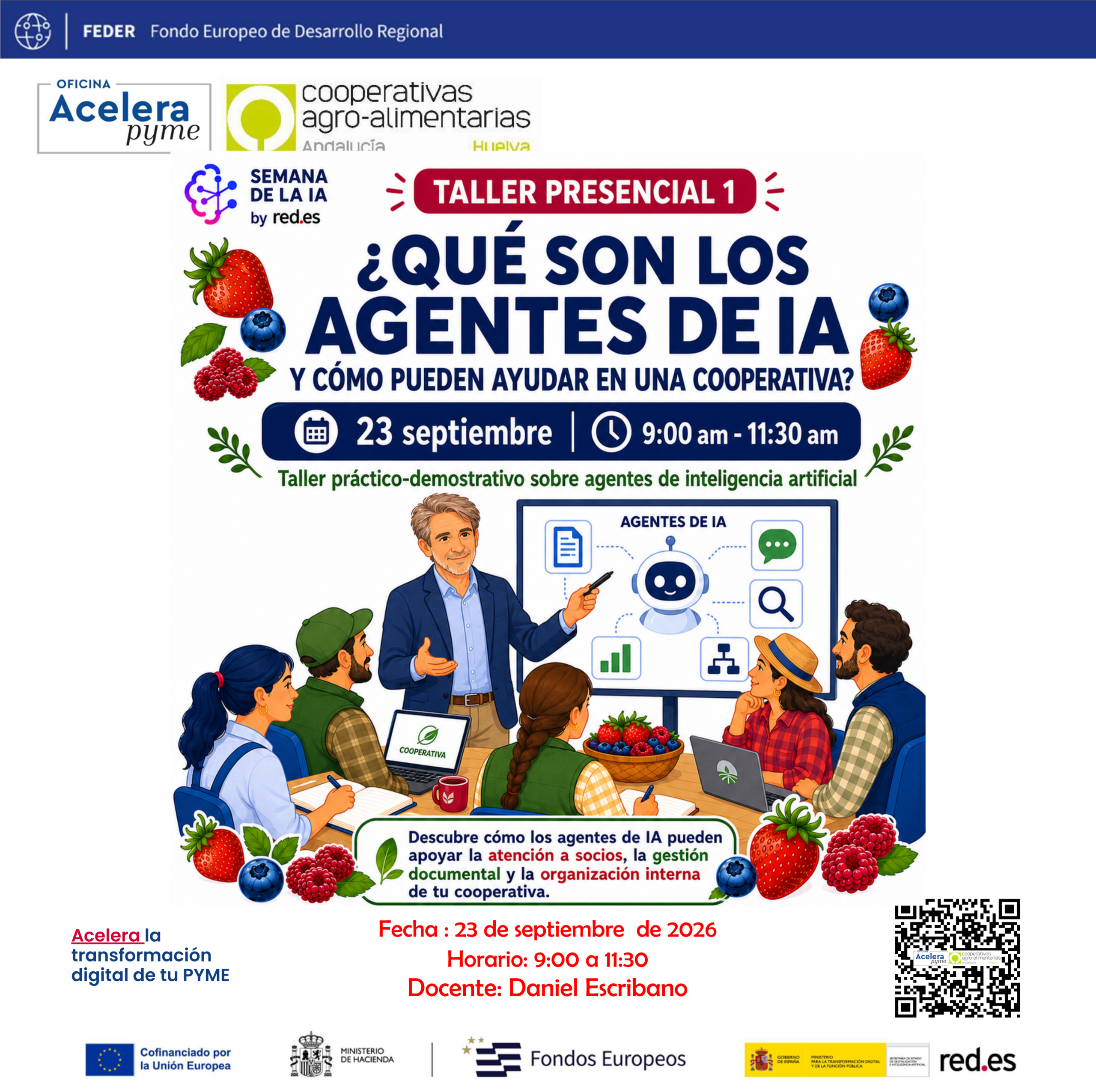 Taller Presencial 1: ¿Qué son los agentes de IA y cómo pueden ayudar en una cooperativa? semana de la ia red.es