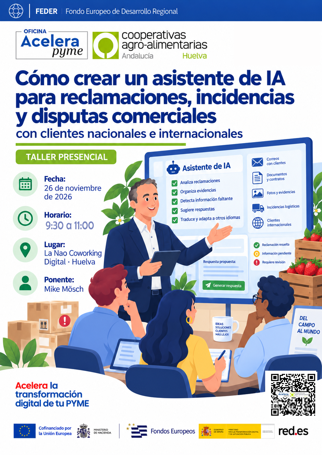 20261126 Cómo crear un asistente de IA para reclamaciones, incidencias y disputas