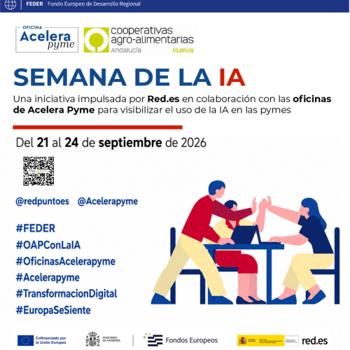 Semana de la IA @redpuntoes @Acelerapyme #FEDER #OAPConLaIA #OficinasAcelerapyme #Acelerapyme #TransformacionDigital #EuropaSeSiente